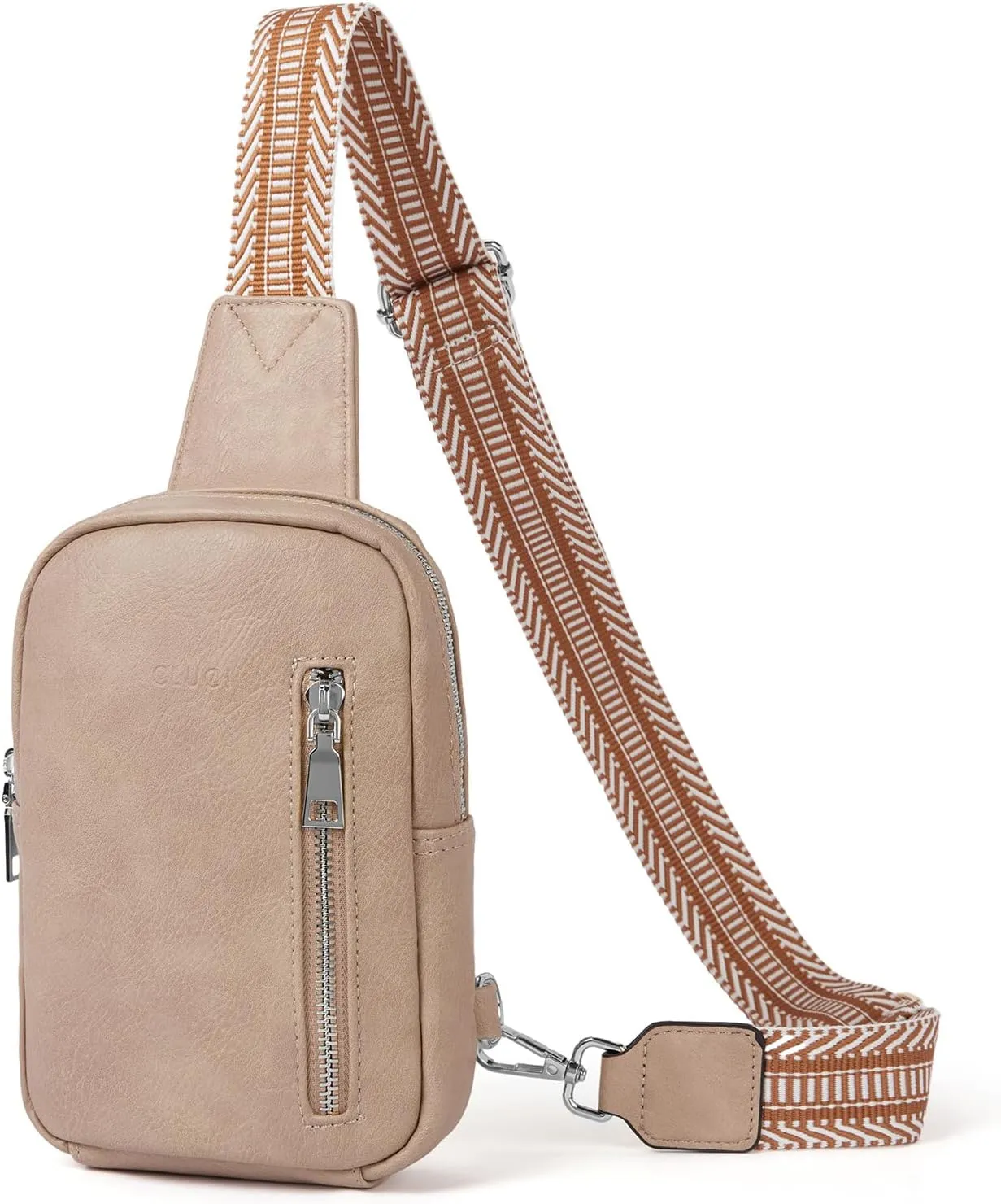 CLUCI Small Sling Bag for Women Vegan Leather Crossbody Chest Bags Trendy, Women's Fanny Pack