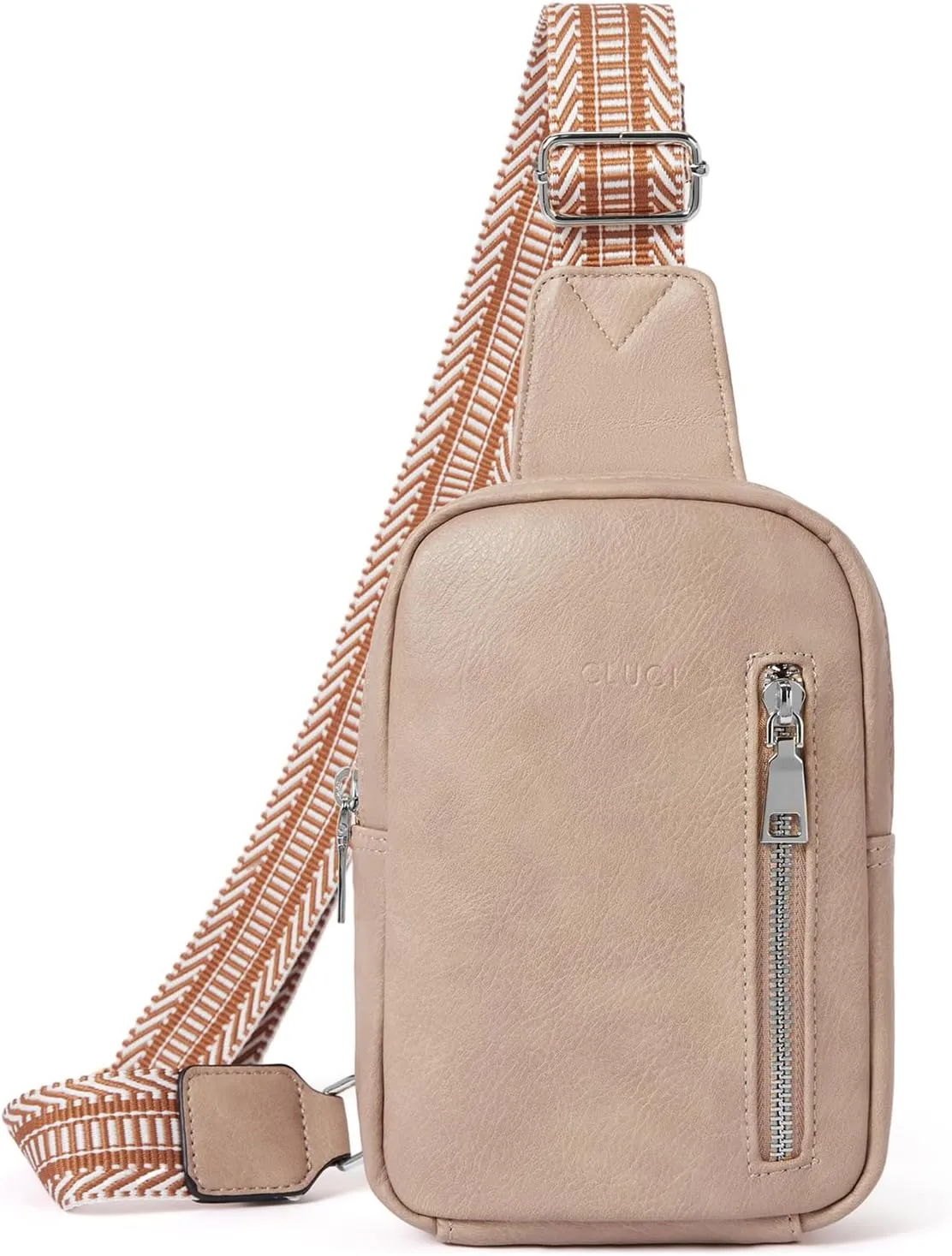 CLUCI Small Sling Bag for Women Vegan Leather Crossbody Chest Bags Trendy, Women's Fanny Pack