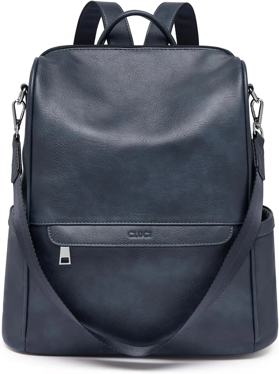 CLUCI Womens Backpack Purse Leather Anti-theft Large Fashion Designer Travel Bag Ladies Shoulder Bags