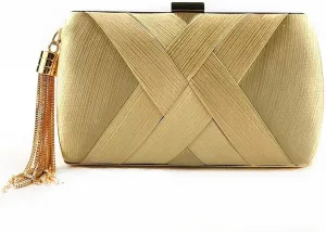 Clutch Purses for Women Tassel Evening Clutch bag Cross Body Shoulder Bag for Wedding Prom Night out Party