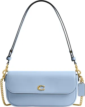 Coach Brook Flap Chain Bag, B4/Bluebell