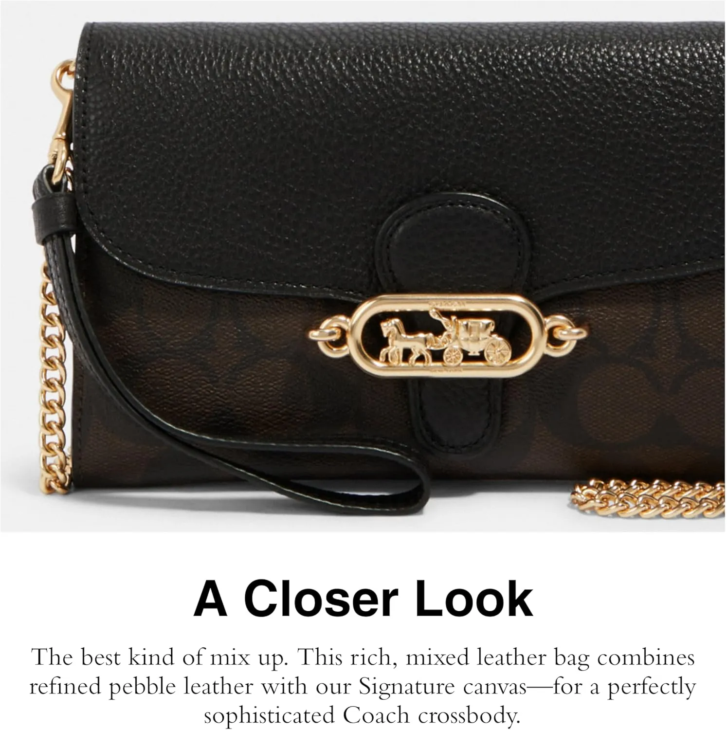 Coach Women's Signature Elle Hardware Chain Crossbody
