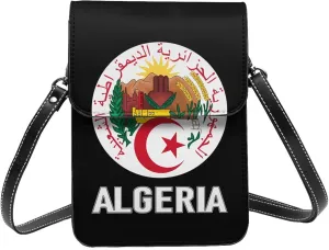 Coat of Arms of Angola Flag Angolan Emblem Small Crossbody Purse Cell Phone Bag for Women