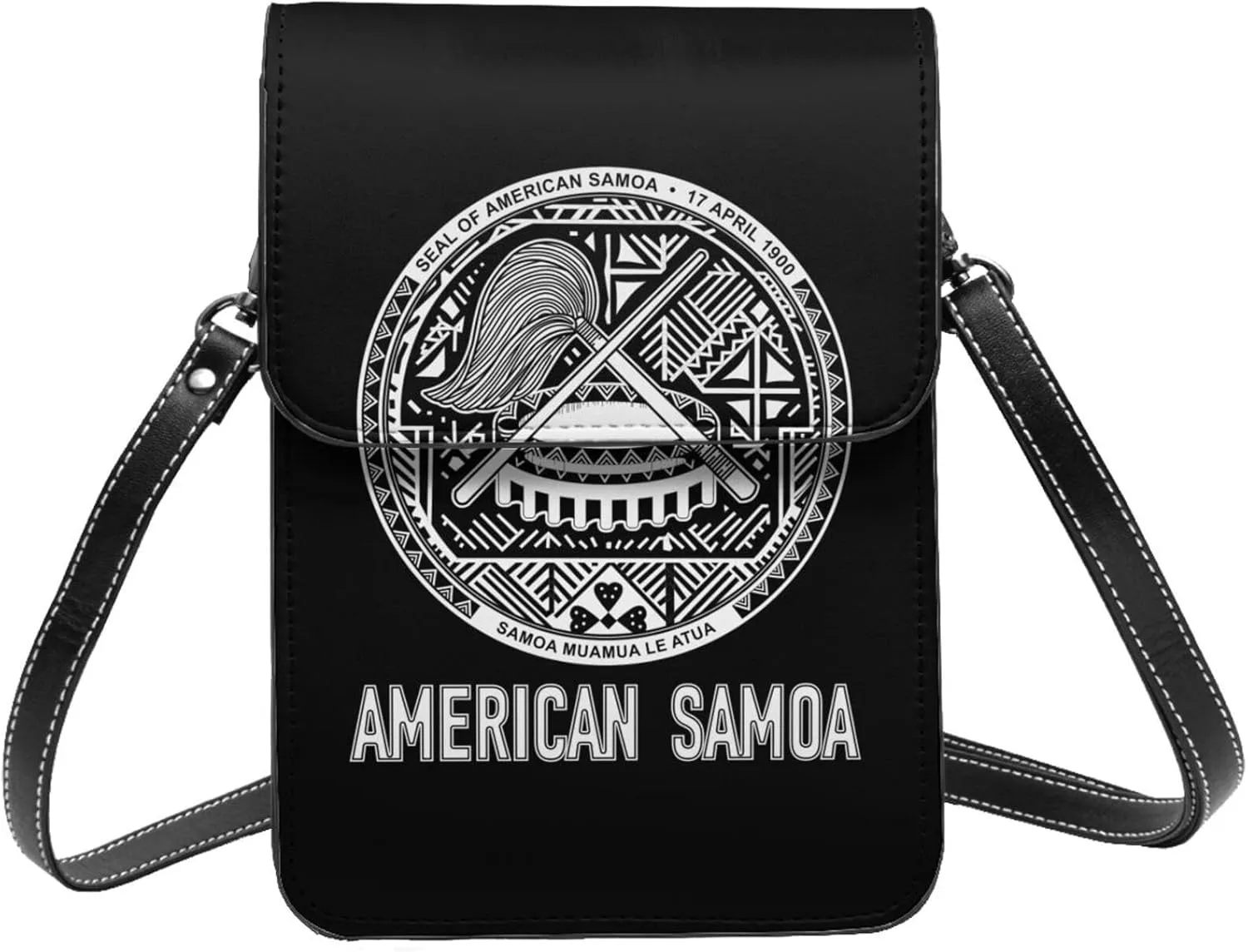 Coat of Arms of Angola Flag Angolan Emblem Small Crossbody Purse Cell Phone Bag for Women