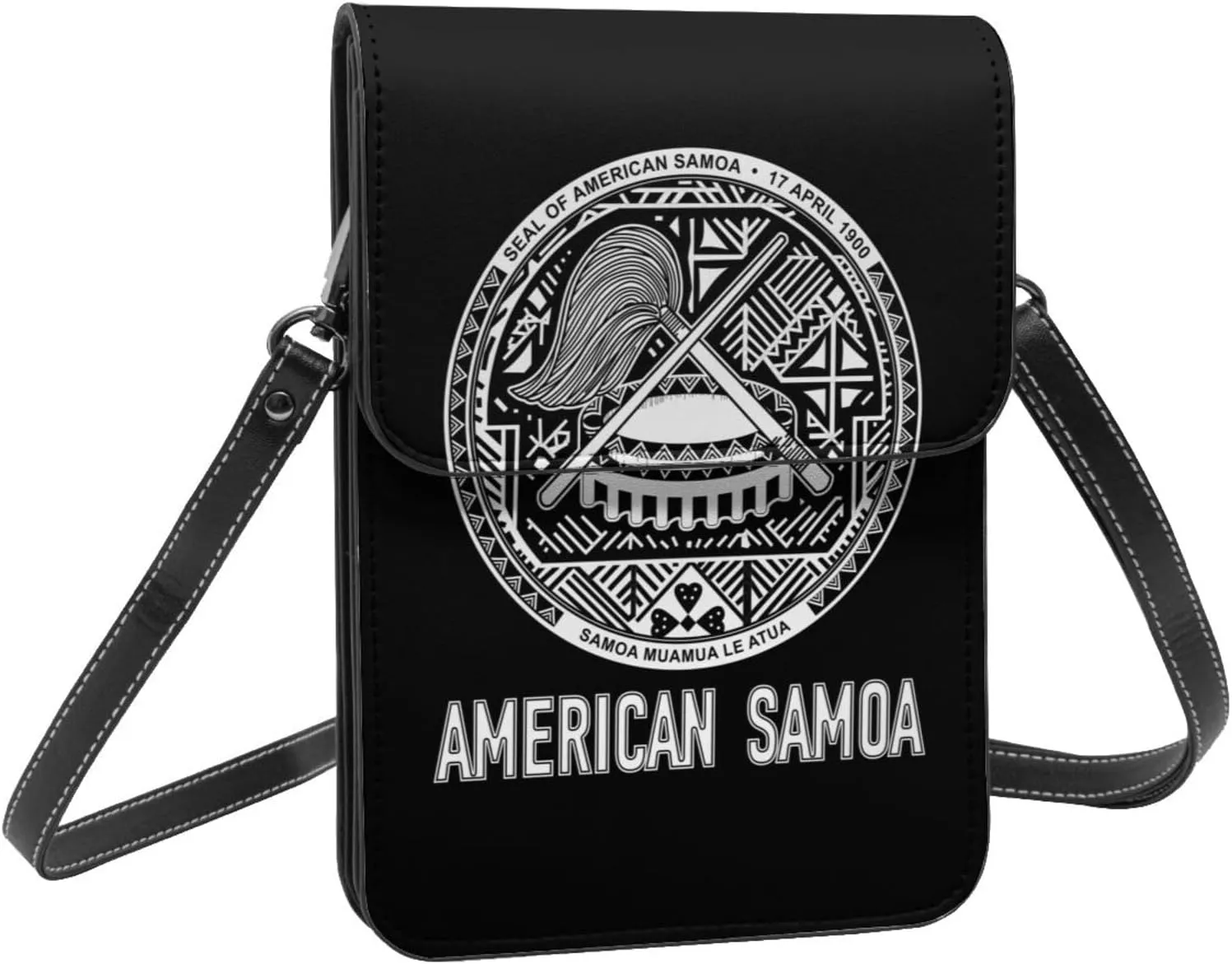 Coat of Arms of Angola Flag Angolan Emblem Small Crossbody Purse Cell Phone Bag for Women