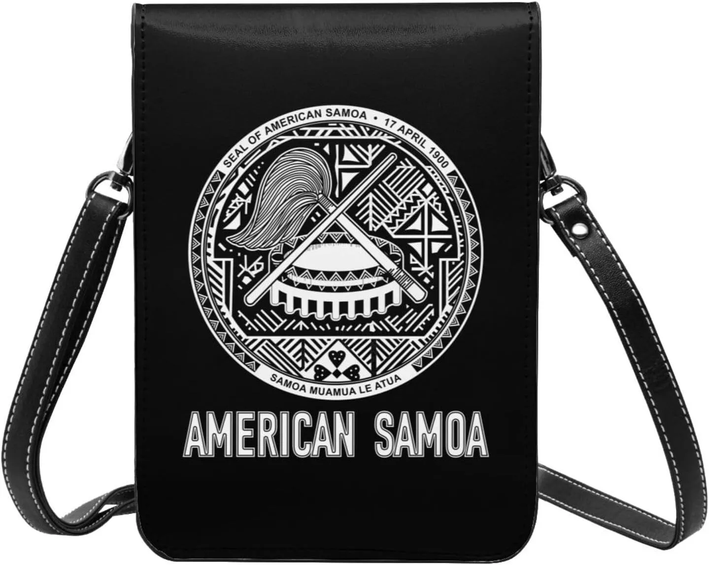 Coat of Arms of Angola Flag Angolan Emblem Small Crossbody Purse Cell Phone Bag for Women