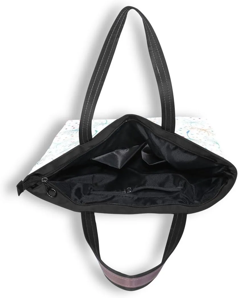 Colorful Dandelion Shoulder Bags Large Handle Ladies Handbag