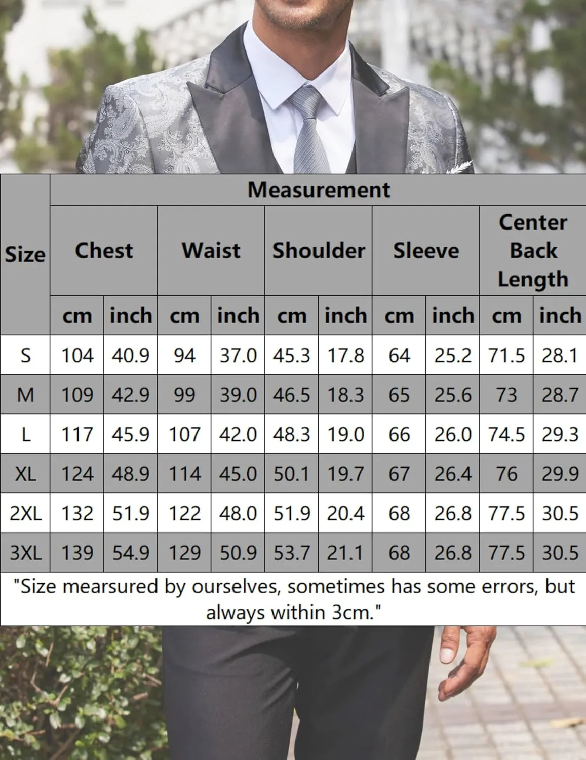 COOFANDY Men's Floral Paisley Formal Tuxedo Suit Jacket Dress Dinner Party Prom Weeding Blazer