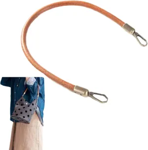 Cowhide Genuine Leather Purse Strap,Round Leather Cord for DIY Vintage Purse Straps