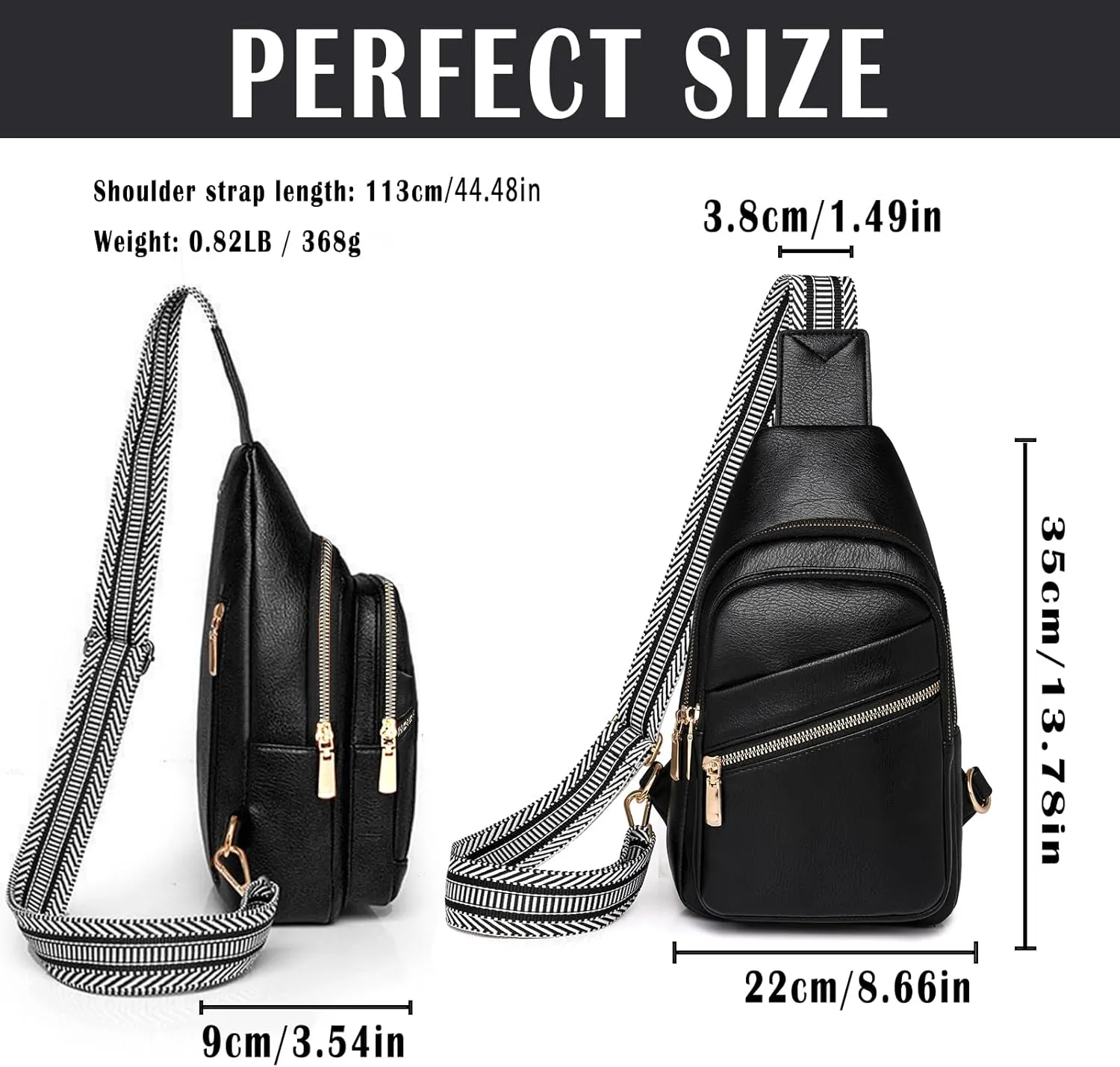 Cross Body Bags for Woman Men Sling Bag Chest Bag with Adjustable Strap Crossbody Handbags Women's Crossbody Bags