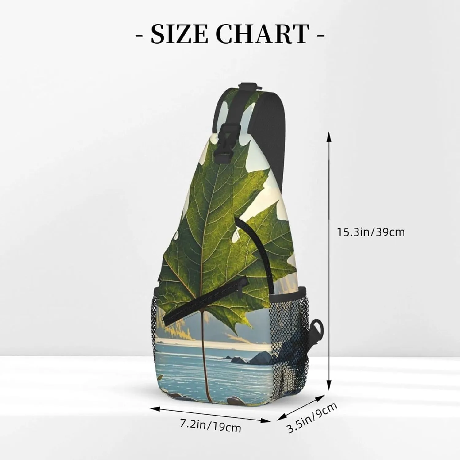 Crossbody Bag for Women Men Canada maple leaf Chest Bag Crossbody Sling Bag Adjustable Shoulder Bag
