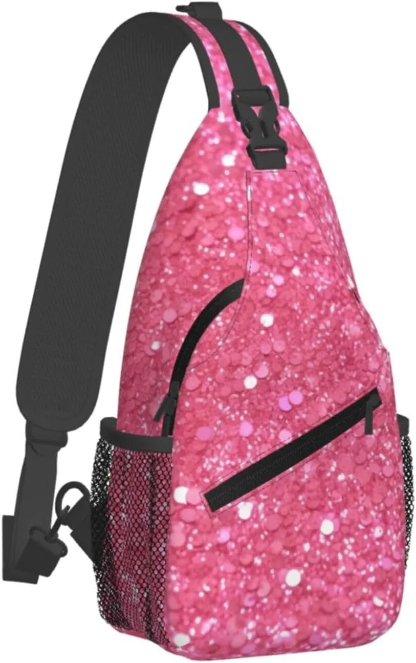 Crossbody Bag for Women Men Splendid fireworks_76917020 Chest Bag Crossbody Sling Bag Adjustable Shoulder Bag