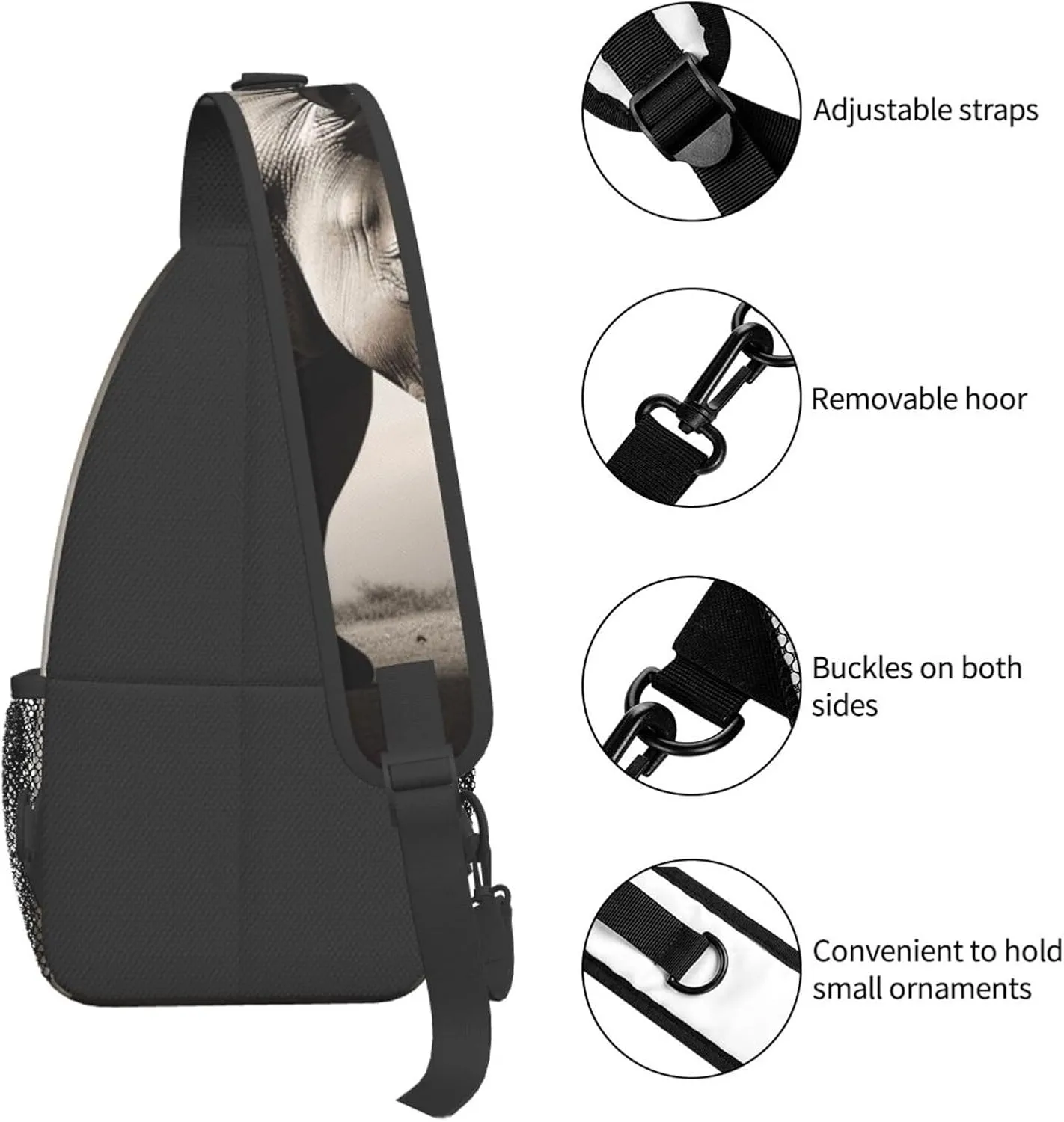 Crossbody Bag for Women Men Splendid fireworks_76917020 Chest Bag Crossbody Sling Bag Adjustable Shoulder Bag