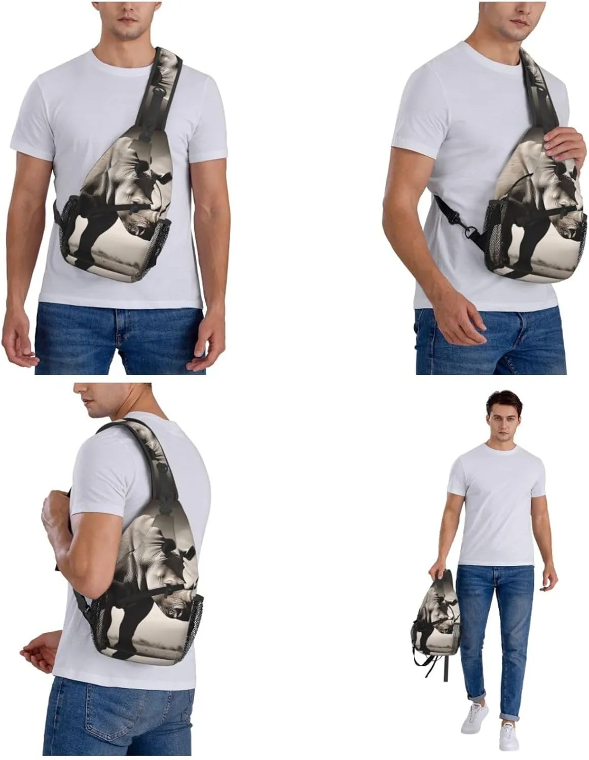 Crossbody Bag for Women Men Splendid fireworks_76917020 Chest Bag Crossbody Sling Bag Adjustable Shoulder Bag
