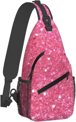 Crossbody Bag for Women Men Splendid fireworks_76917020 Chest Bag Crossbody Sling Bag Adjustable Shoulder Bag