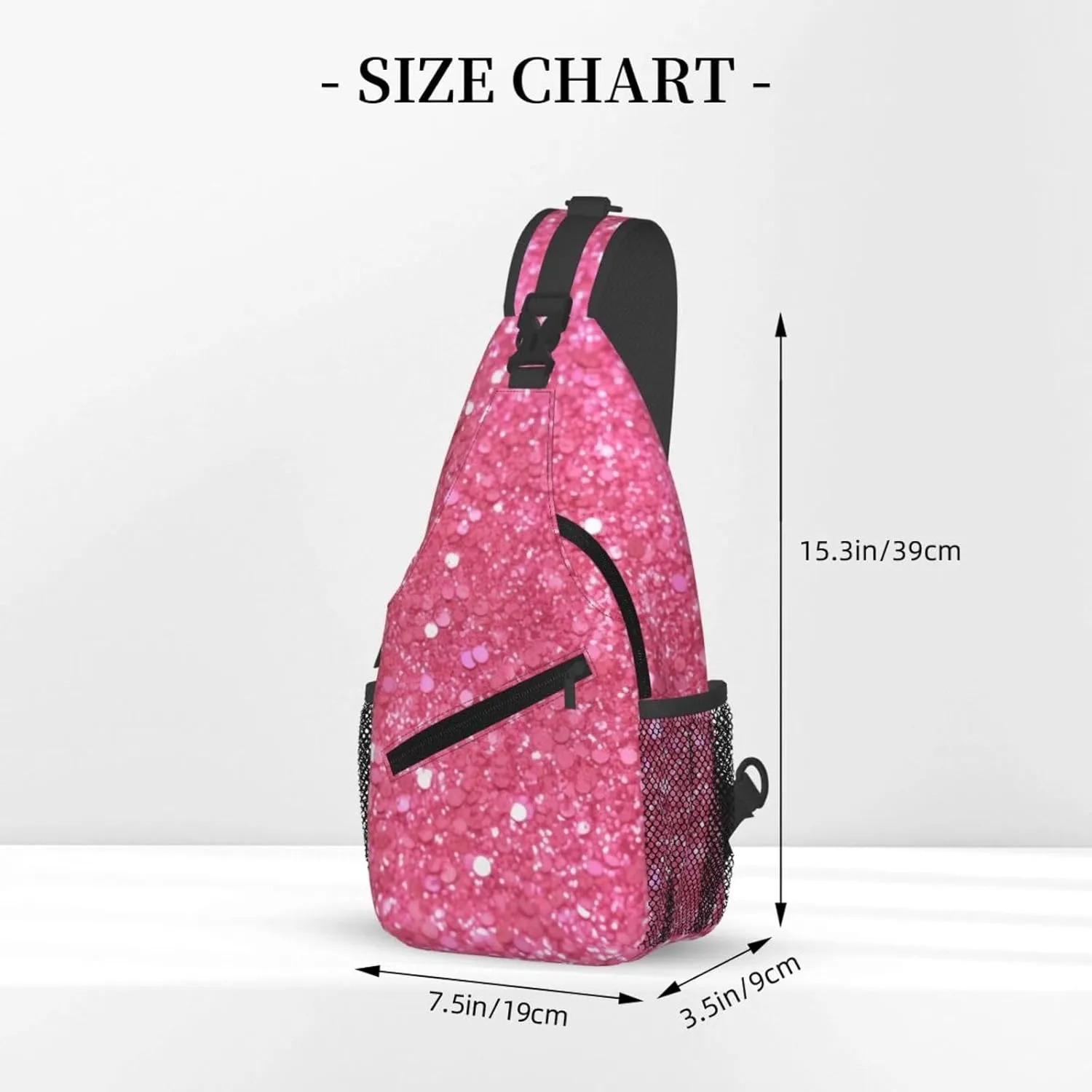 Crossbody Bag for Women Men Splendid fireworks_76917020 Chest Bag Crossbody Sling Bag Adjustable Shoulder Bag