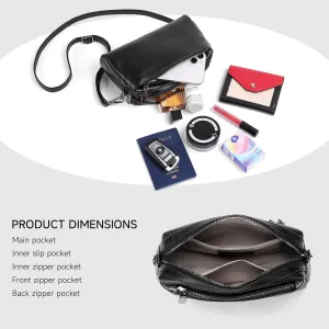 Crossbody Bag for Women, Vegan Leather Top Handle Handbags Small Shoulder Purse