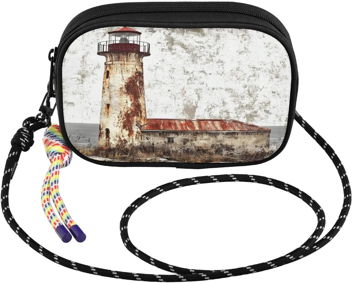 Crossbody Bag Lighthouse Vintage for Women Cell Phone Purses Women's Small Shoulder Handbags Wallet Purse with Strap