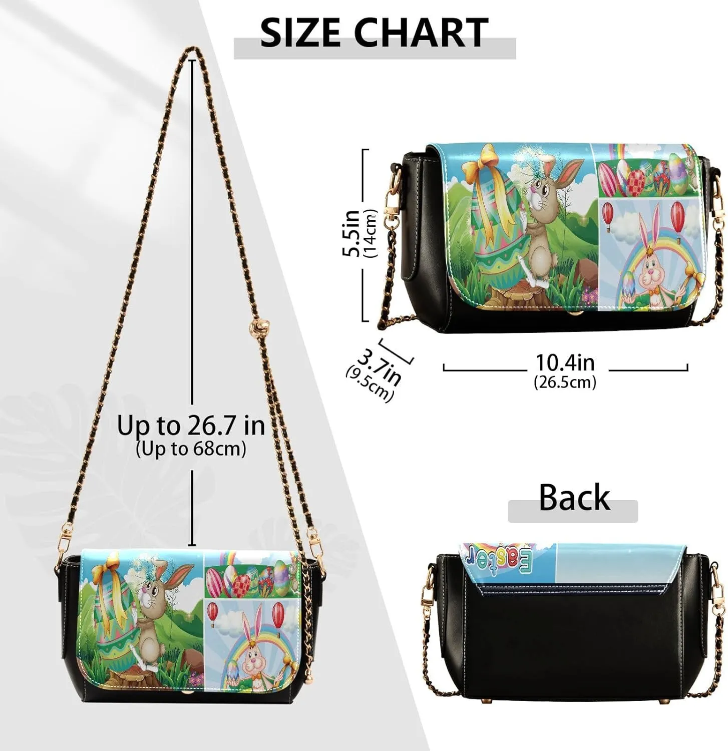 Crossbody Bags for Women Trendy Women's Black Shoulder Bag Small PU Leather Flap Cross Body Bag Handbags