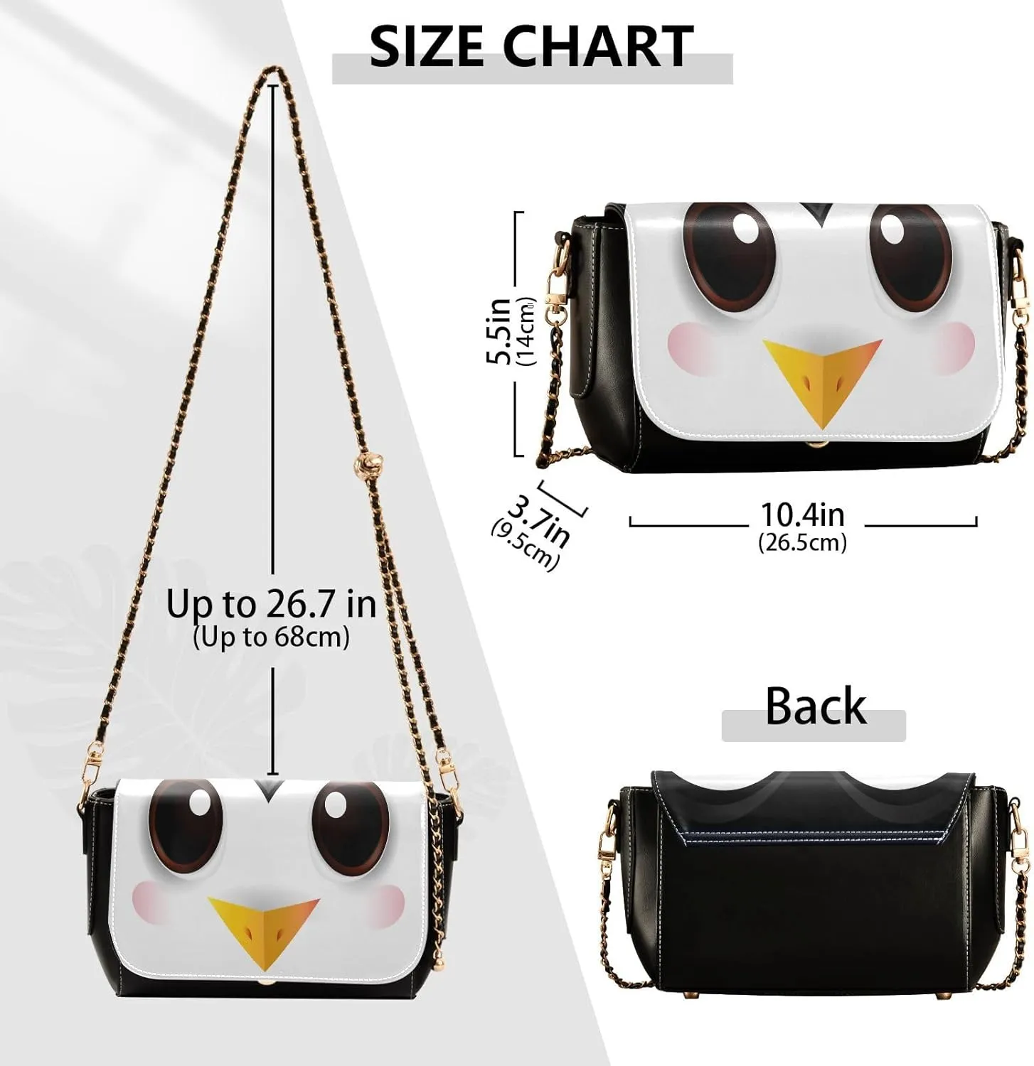 Crossbody Bags for Women Trendy Women's Black Shoulder Bag Small PU Leather Flap Cross Body Bag Handbags