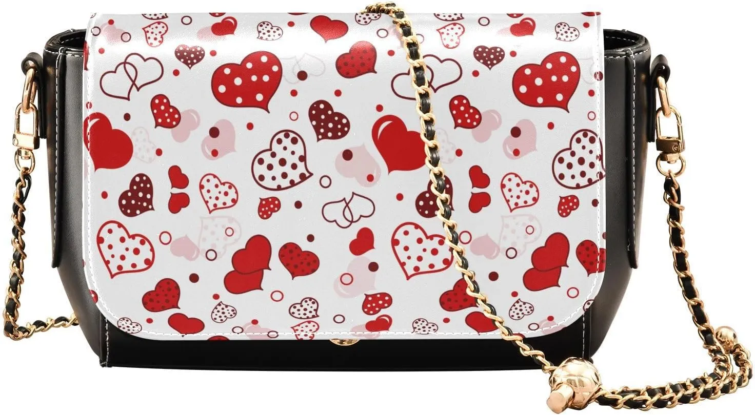 Crossbody Bags for Women Trendy Women's Black Shoulder Bag Small PU Leather Flap Cross Body Bag Handbags