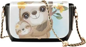 Crossbody Bags for Women Trendy Women's Black Shoulder Bag Small PU Leather Flap Cross Body Bag Handbags