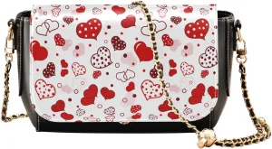 Crossbody Bags for Women Trendy Women's Black Shoulder Bag Small PU Leather Flap Cross Body Bag Handbags