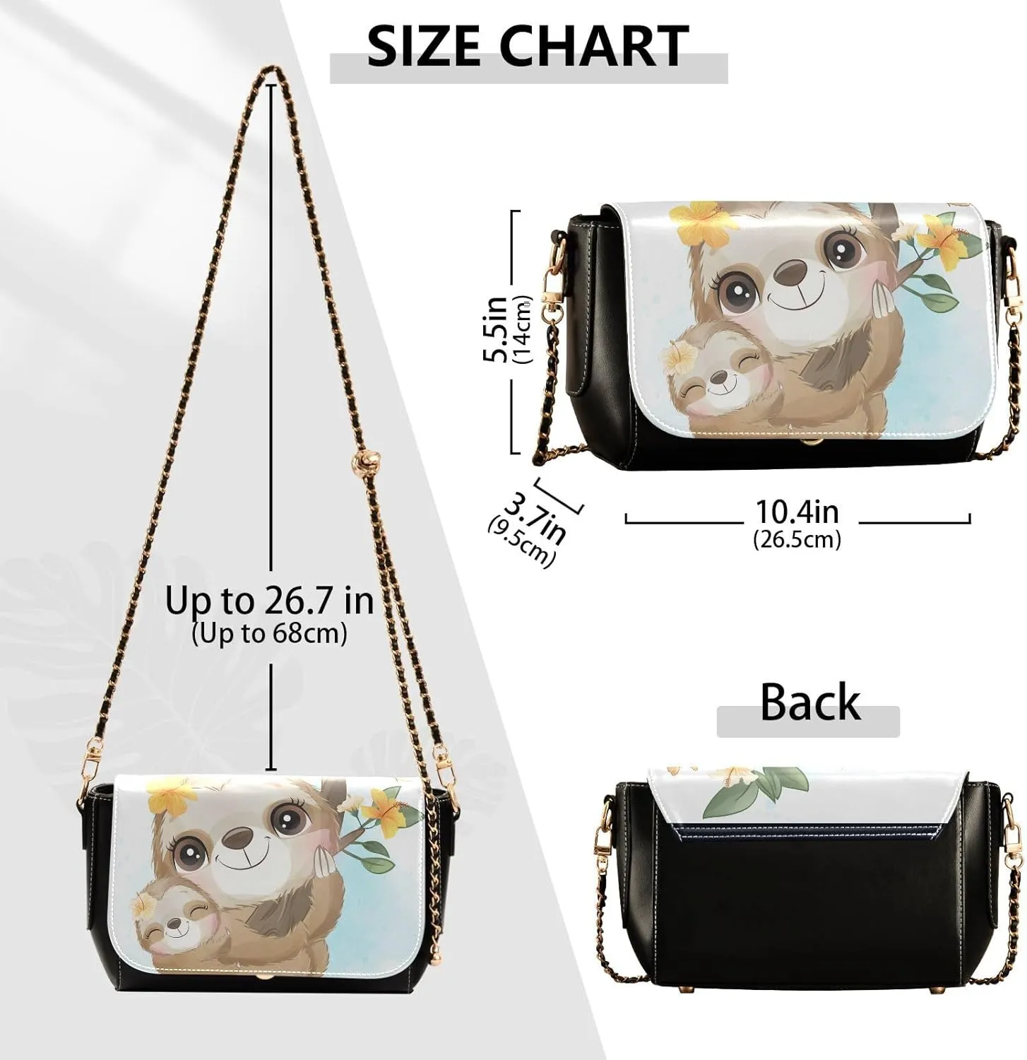 Crossbody Bags for Women Trendy Women's Black Shoulder Bag Small PU Leather Flap Cross Body Bag Handbags