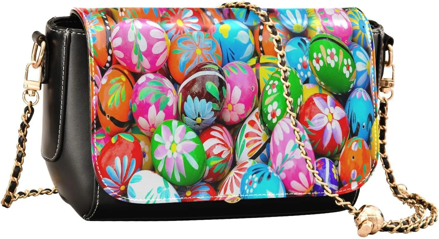 Crossbody Bags for Women Trendy Women's Black Shoulder Bag Small PU Leather Flap Cross Body Bag Handbags