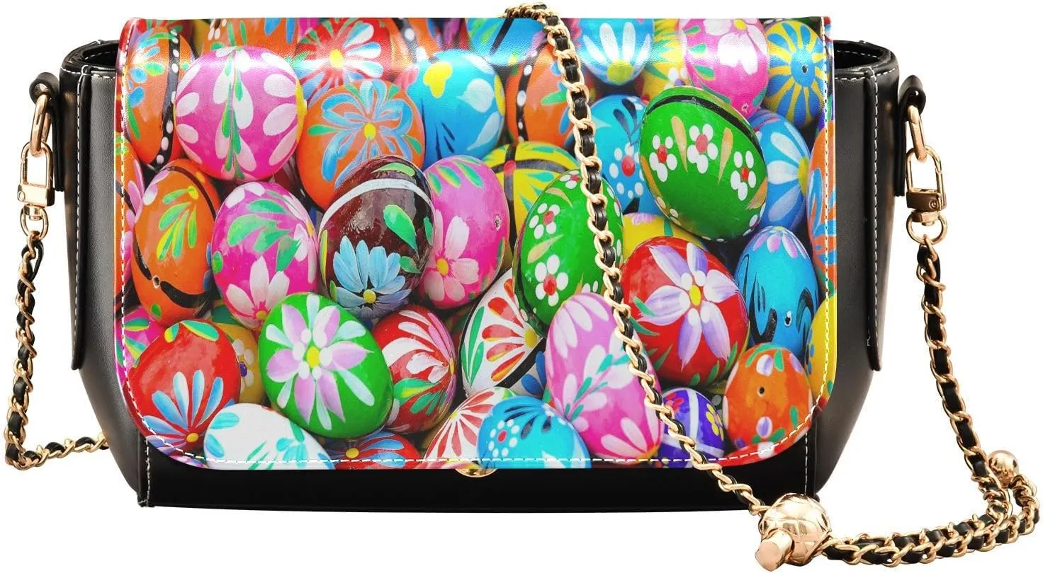 Crossbody Bags for Women Trendy Women's Black Shoulder Bag Small PU Leather Flap Cross Body Bag Handbags