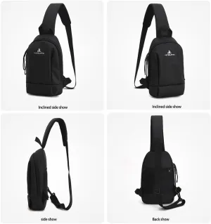 Crossbody Sling Backpack Sling Bag Travel Hiking Chest Bag Daypack (Rose)