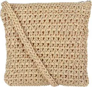 CTM® Women's Crochet Crossbody Handbag