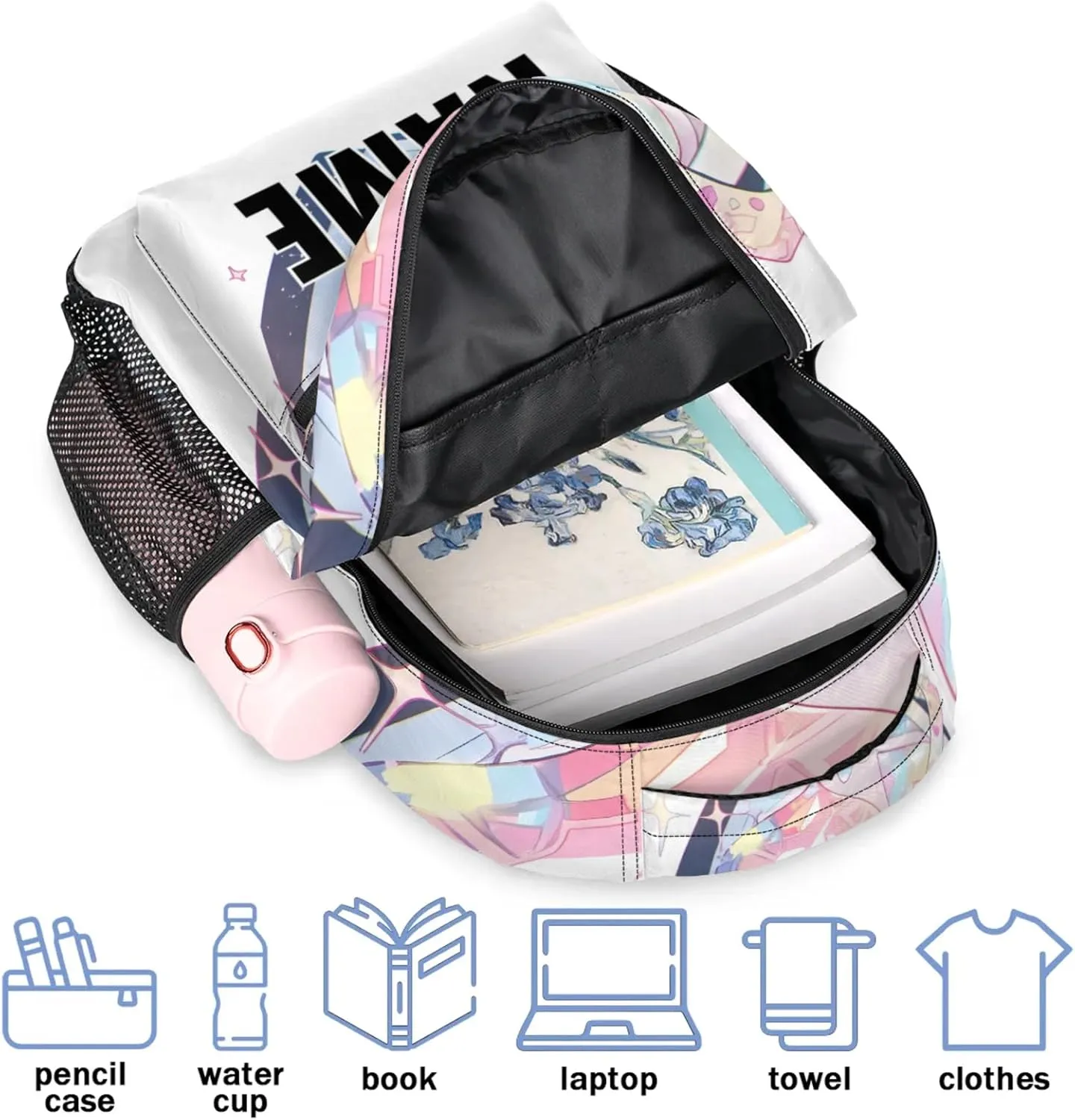 Custom Heart Cute Backpack with Name Personalized Waterproof Casual Daypack Fashion Rhinestone Customize Laptop Backpacks for Women Men