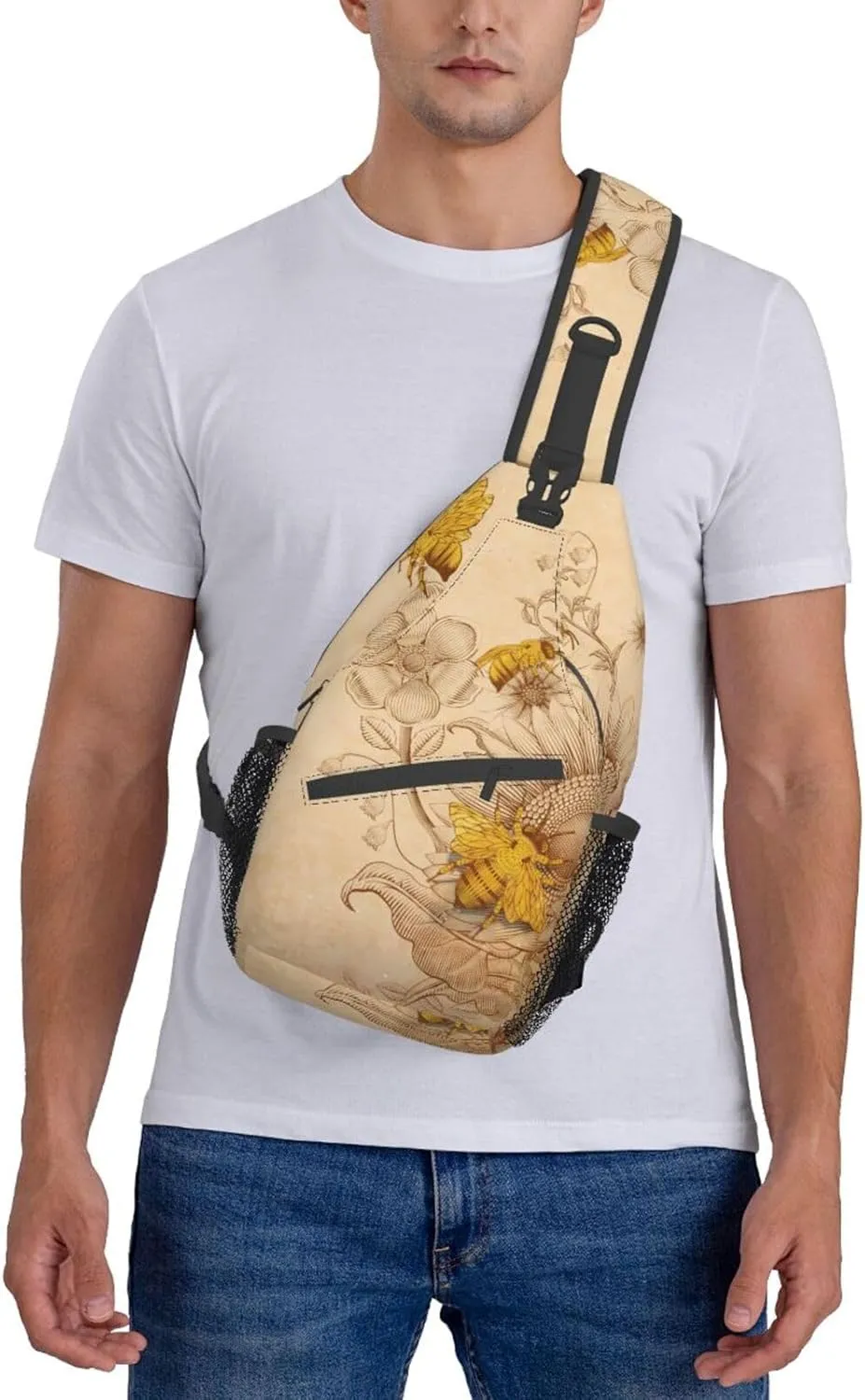 Custom Printed Sling Bag for Women Men Crossbody Shoulder Backpack Chest Bags Gym Travel Hiking Casual Daypack