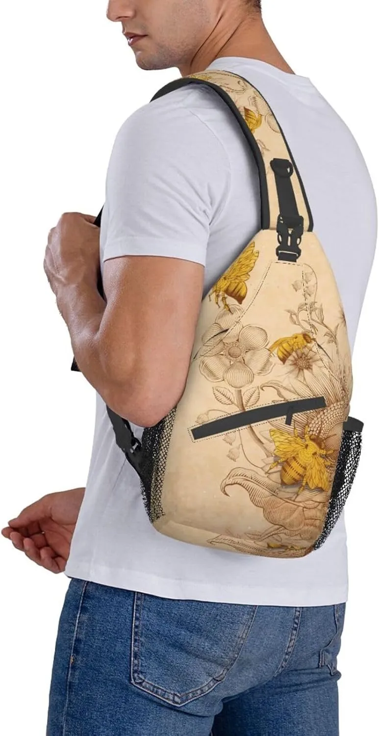 Custom Printed Sling Bag for Women Men Crossbody Shoulder Backpack Chest Bags Gym Travel Hiking Casual Daypack
