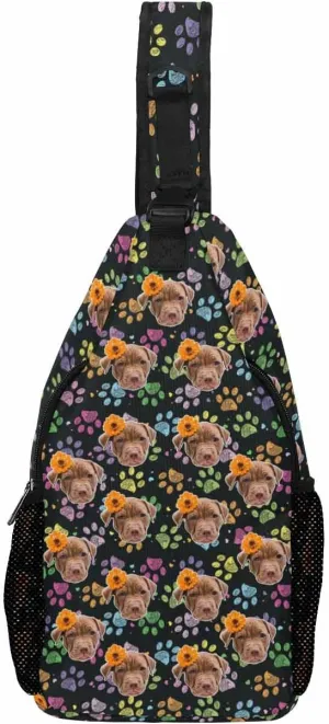 Custom Sling Bag, Personalized Chest Bags Men Women Customized Photo Text Backpack Crossbody Bag Travel Daypack