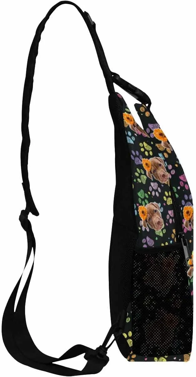 Custom Sling Bag, Personalized Chest Bags Men Women Customized Photo Text Backpack Crossbody Bag Travel Daypack