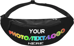 Custom Sling Bag with Photo/Text, Personalized Crossbody Bag Chest Bag Crossbody Bag for Running Travel Hiking