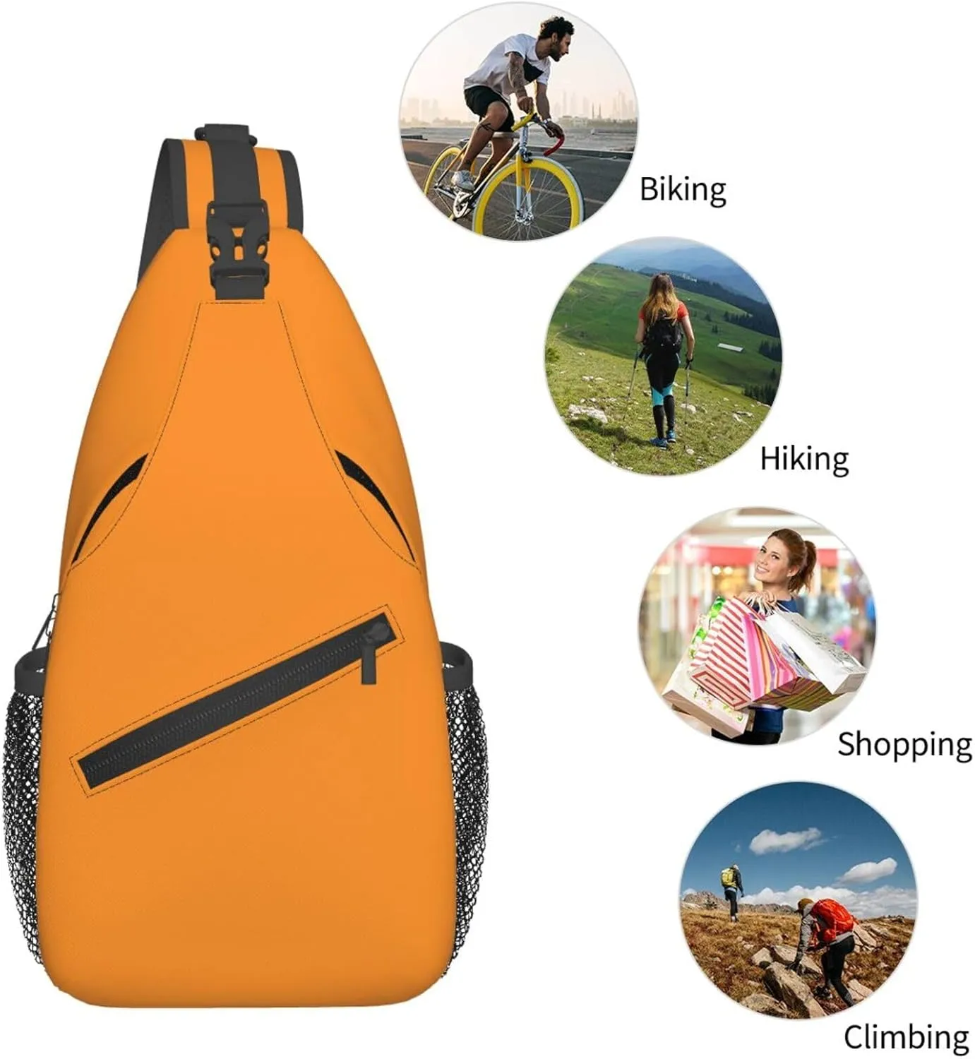 Cute dog in flowers Men's And Women's Small Crossbody Bags Chest Bags Daily Bags Are Suitable For Outdoor Hiking Trips
