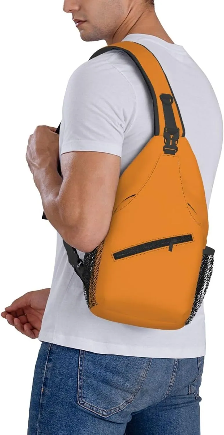 Cute dog in flowers Men's And Women's Small Crossbody Bags Chest Bags Daily Bags Are Suitable For Outdoor Hiking Trips