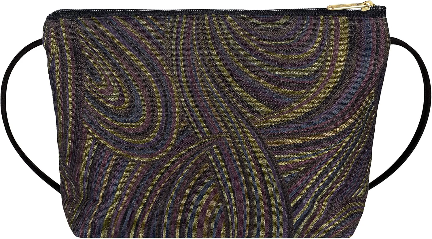 Danny K. Women's Tapestry Zipper Purse Crossbody Handbag, Adjustable Cord, Handmade in USA