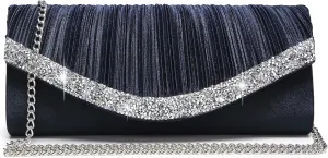 Dasein Clutch Purses for Women Evening Bags Formal Clutches with Rhinestones for Wedding Party Prom Dressy Purse