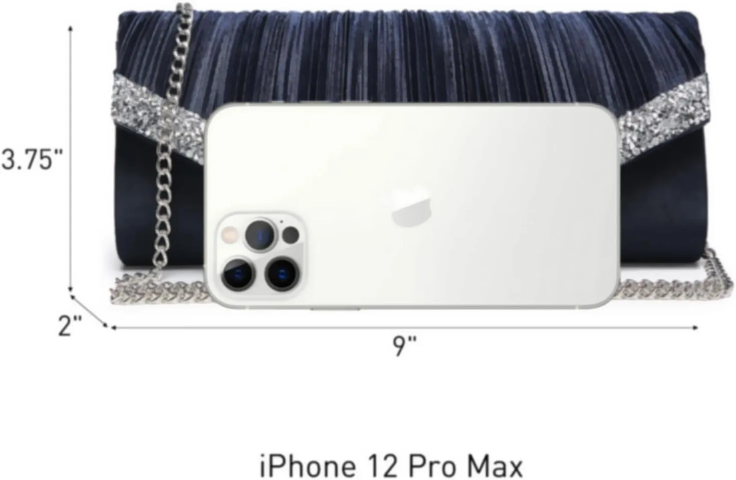 Dasein Clutch Purses for Women Evening Bags Formal Clutches with Rhinestones for Wedding Party Prom Dressy Purse