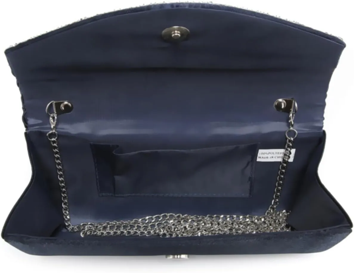 Dasein Clutch Purses for Women Evening Bags Formal Clutches with Rhinestones for Wedding Party Prom Dressy Purse