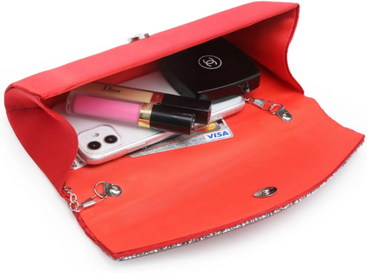 Dasein Clutch Purses for Women Evening Bags Formal Clutches with Rhinestones for Wedding Party Prom Dressy Purse