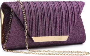 Dasein Women Evening Bags Wedding Purses Handbags Party Clutches Cocktail Prom Formal Clutch with Glitter Rhinestones