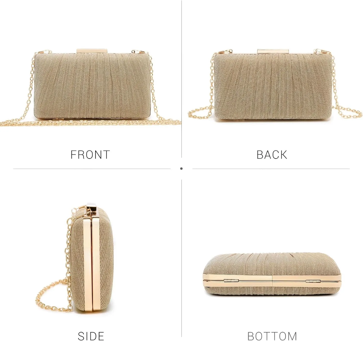 Dasein Women Evening Purses Clutch Bags Formal Party Clutches Wedding Purses Cocktail Prom Handbags