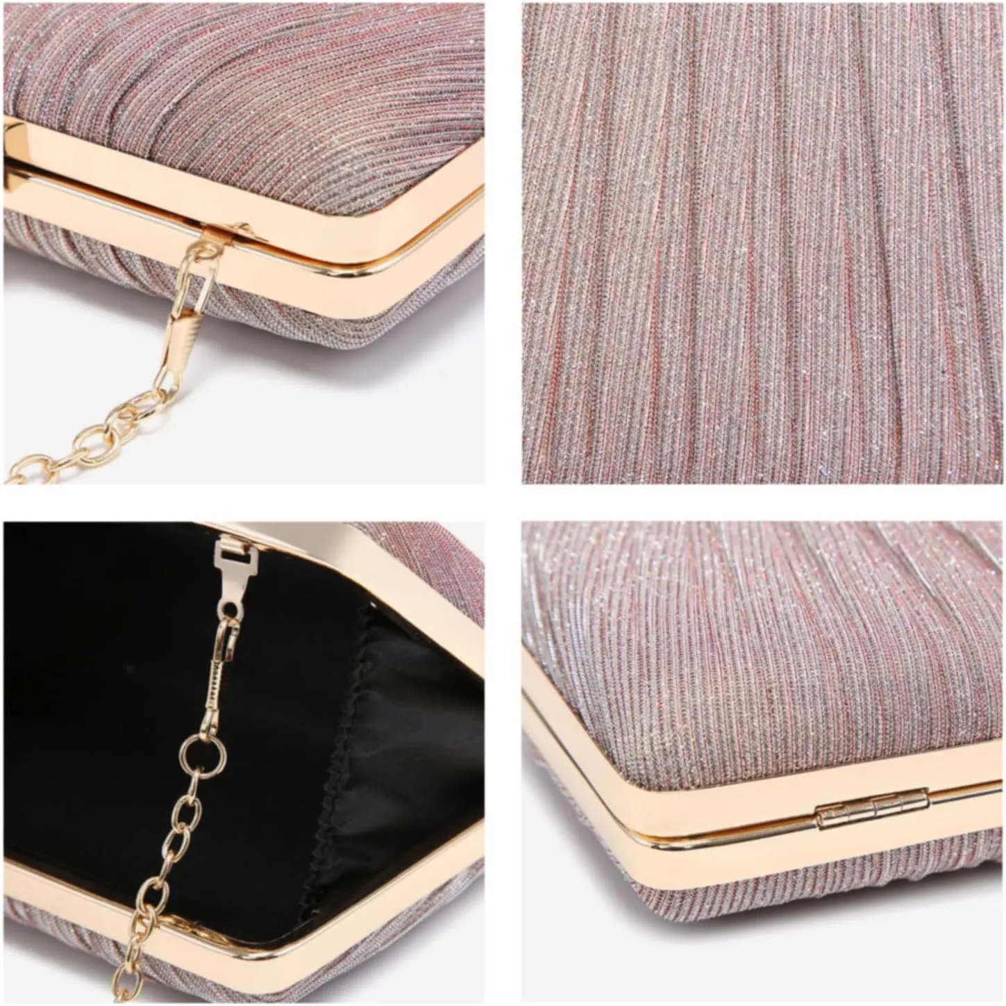 Dasein Women Evening Purses Clutch Bags Formal Party Clutches Wedding Purses Cocktail Prom Handbags