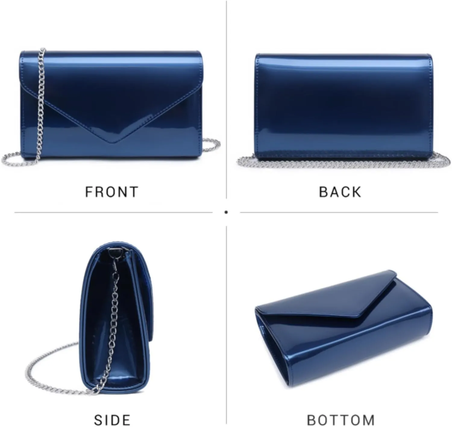 Dasein Women Glitter Evening Bags Formal Clutches Wedding Purses Party Dressy Clutch Purse Cocktail Prom Handbags