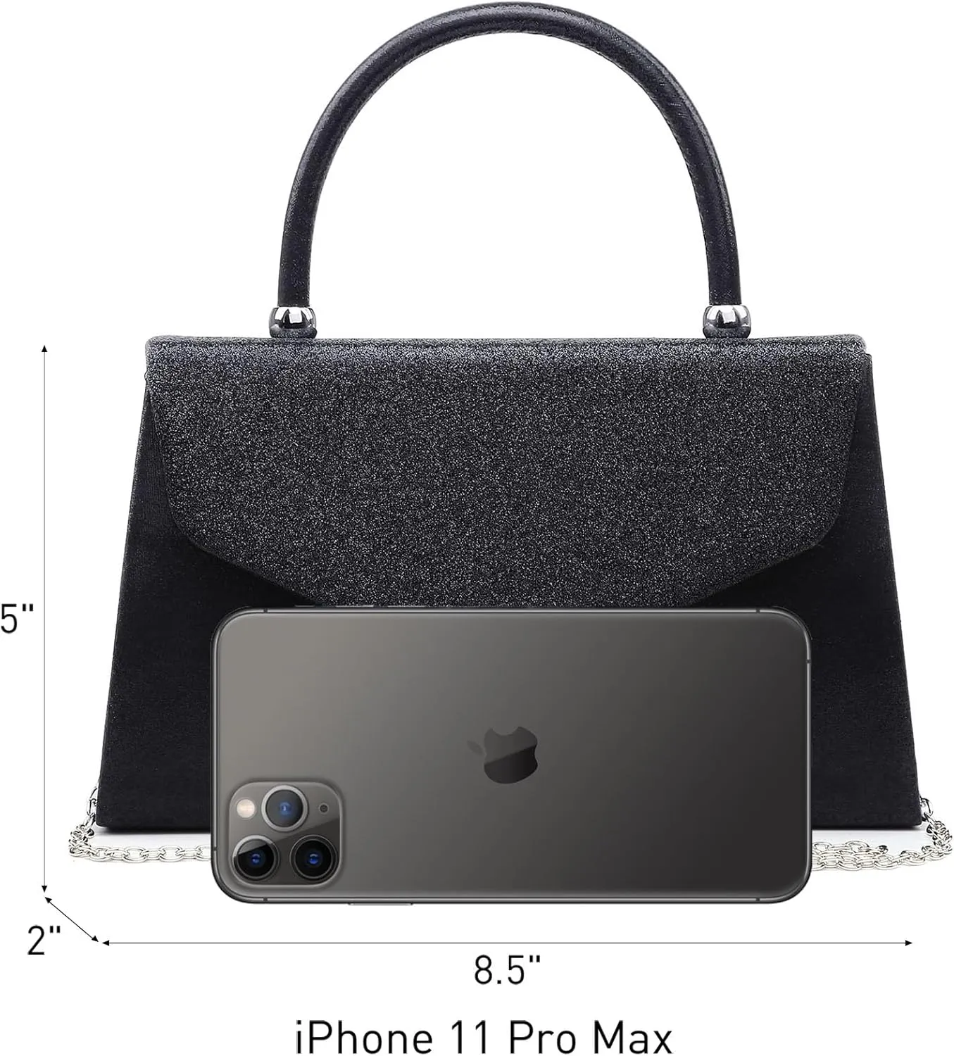 Dasein Women's Evening Bag Party Clutches Wedding Purses Cocktail Prom Handbags with Frosted Glittering
